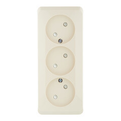 Розетка Systeme Electric Этюд накладная кремовая со шторками (PA16-010K) - фото 1
