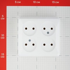 Розетка Systeme Electric Этюд накладная белая (PA16-205B) - фото 3