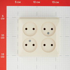 Розетка Systeme Electric Этюд накладная кремовая (PA16-205K) - фото 2