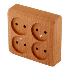 Розетка Systeme Electric Этюд накладная бук (PA16-205T) - фото 4