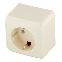 Розетка Systeme Electric Этюд накладная кремовая (PA16-003K) - фото 5