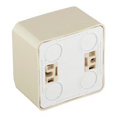 Розетка Systeme Electric Этюд накладная кремовая (PA16-003K) - фото 3