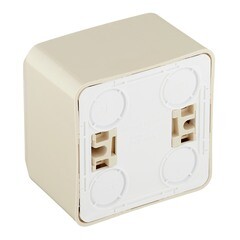 Розетка Systeme Electric Этюд накладная кремовая со шторками (PA16-004K) - фото 3