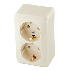 Розетка Systeme Electric Этюд накладная кремовая (PA16-007K) - фото 5