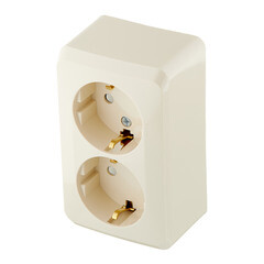 Розетка Systeme Electric Этюд накладная кремовая со шторками (PA16-008K) - фото 5