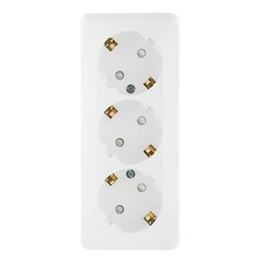 Изображение товара Розетка Systeme Electric Этюд накладная белая со шторками (PA16-012B)