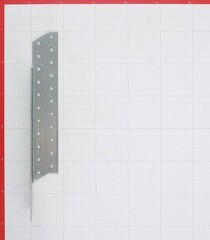 Держатель балки левый оцинкованный 290х40х40х2 мм - фото 2