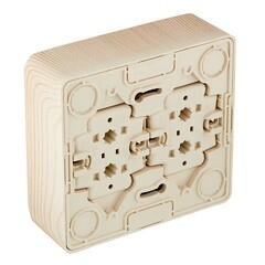 Розетка Systeme Electric Этюд накладная сосна со шторками (PA16-208D) - фото 2