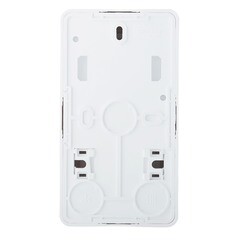 Блок выключатель и розетка Systeme Electric Этюд двухклавишный накладной белый (BPA16-205B) - фото 4