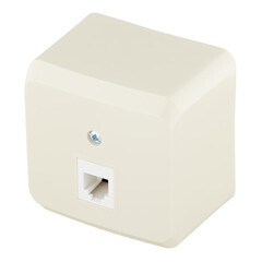 Розетка телефонная Systeme Electric Этюд накладная кремовая (TELA-001K) - фото 4