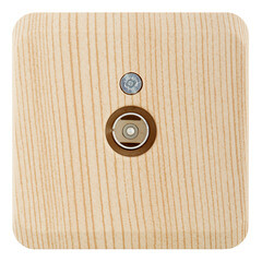 Изображение товара Розетка телевизионная Systeme Electric Этюд накладная сосна (TVA-002D)