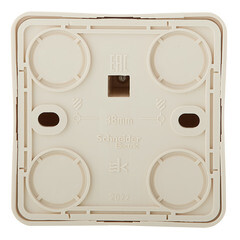 Розетка компьютерная Systeme Electric Этюд накладная кремовая (KOMA-001K) - фото 2