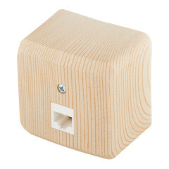 Розетка компьютерная Systeme Electric Этюд накладная сосна (KOMA-001D) - фото 3