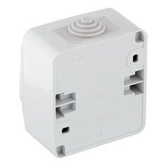 Выключатель Systeme Electric Этюд одноклавишный накладной серый (BA10-041C) - фото 4