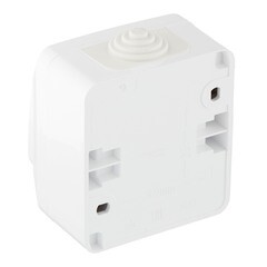 Выключатель Systeme Electric Этюд одноклавишный накладной белый с подсветкой (BA10-045B) - фото 3