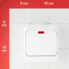 Выключатель Systeme Electric Этюд одноклавишный накладной белый с подсветкой (BA10-045B) - фото 2