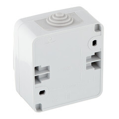 Выключатель Systeme Electric Этюд одноклавишный накладной серый с подсветкой (BA10-045C) - фото 3