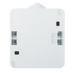 Выключатель Systeme Electric Этюд одноклавишный накладной белый с самовозвратом (KA10-041B) - фото 4