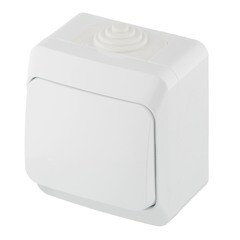 Переключатель Systeme Electric Этюд одноклавишный накладной белый (BA10-046B) - фото 5