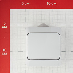 Переключатель Systeme Electric Этюд одноклавишный накладной серый (BA10-046C) - фото 3