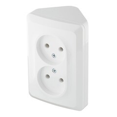 Розетка Systeme Electric Этюд накладная белая (PA16-105B) - фото 2