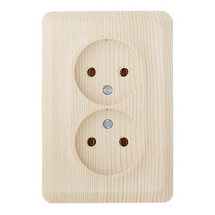 Изображение товара Розетка Systeme Electric Этюд накладная сосна (PA16-105D)