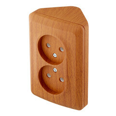 Розетка Systeme Electric Этюд накладная бук (PA16-105T) - фото 5