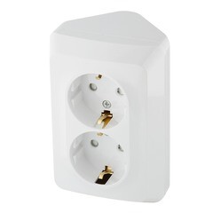 Розетка Systeme Electric Этюд накладная белая со шторками (PA16-108B) - фото 5