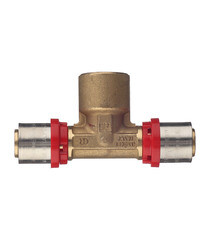 Тройник Tiemme 20(пресс) х 1/2 ВР(г) х 20(пресс) - фото 5