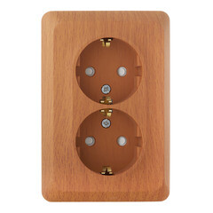 Розетка Systeme Electric Этюд накладная бук со шторками (PA16-108T) - фото 1