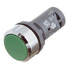 Кнопка плоская ABB CP1-30G-11 220 В IP20 без фиксации зеленая (1SFA619100R3072)