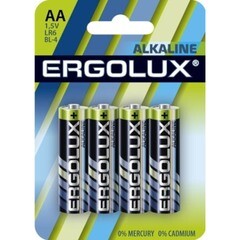 Батарейка Ergolux LR6 Alkaline BL-4 1,5 В