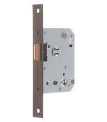 Замок врезной Palladium 470 AB для межкомнатной двери под фиксатор античная бронза - фото 1