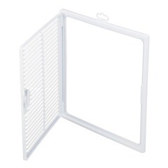 Люк ревизионный Era Декофот пластиковый 300х300 мм накладной с решеткой - фото 5