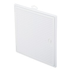 Люк ревизионный Era Декофот пластиковый 300х300 мм накладной с решеткой - фото 4