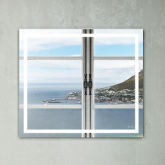 Зеркало с подсветкой прямоугольное 80х70 см AM.PM Gem (M91AMOX0801WG) - фото 5