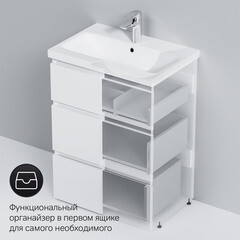 Тумба под раковину AM.PM Gem S 60 см напольная белая (M91FSX0602WG) - фото 7