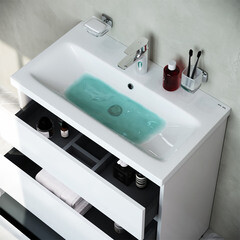 Тумба под раковину AM.PM Gem S 75 см напольная белая (M91FSX0752WG) - фото 9