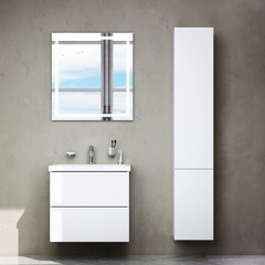 Тумба под раковину AM.PM Gem 60 см подвесная белая (M90FHX06022WG) - фото 9