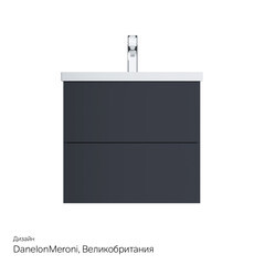 Тумба под раковину AM.PM Gem 70 см подвесная графит матовая (M90FHX06022GM) - фото 4