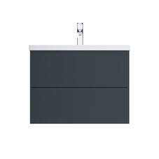 Тумба под раковину AM.PM Gem 85 см подвесная графит матовая (M90FHX07522GM)