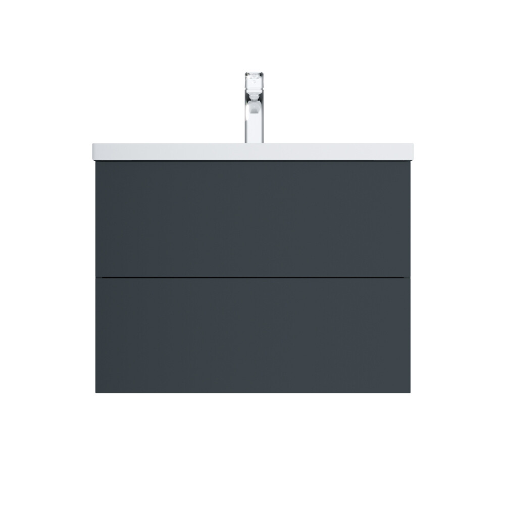 Изображение товара Подвесная тумба под раковину AM.PM Gem 75 см графит матовая