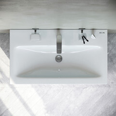 Тумба под раковину AM.PM Gem 80 см подвесная белая (M90FHX07522WG) - фото 6