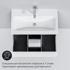 Тумба под раковину AM.PM Gem 80 см подвесная белая (M90FHX07522WG) - фото 2