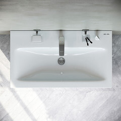 Тумба под раковину AM.PM Gem 75 см напольная белая (M90FSX07522WG32) - фото 10