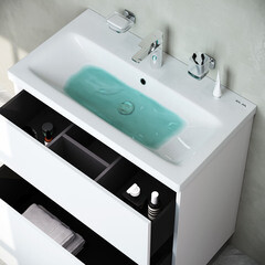 Тумба под раковину AM.PM Gem 75 см напольная белая (M90FSX07522WG32) - фото 9