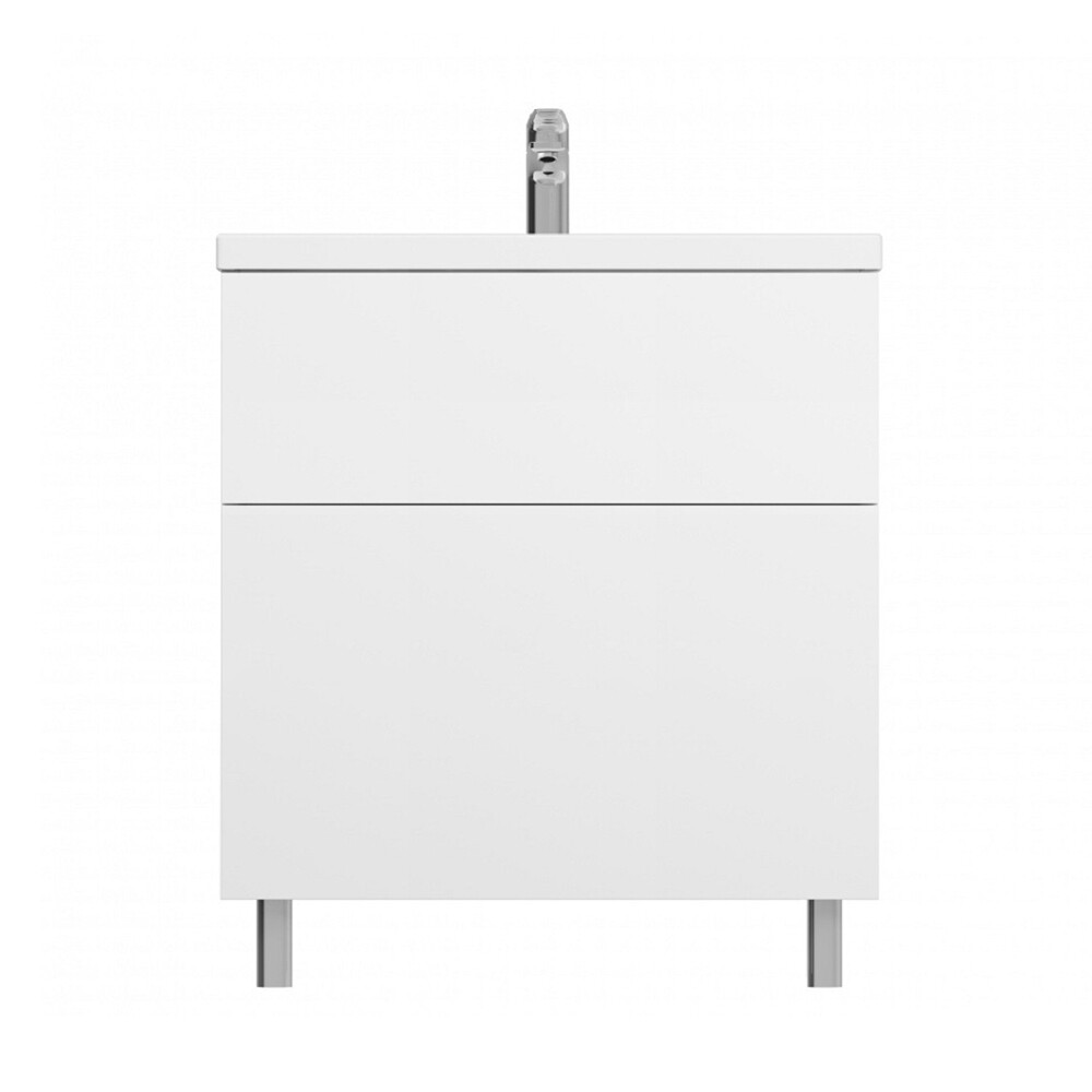 Изображение товара Тумба под раковину AM.PM Gem 75 см напольная белая современная мебель для ванной