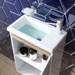 Тумба под раковину AM.PM X-Joy 50 см подвесная дерево/белая (M85AFHX0451WG) - фото 2