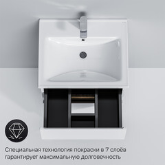 Тумба под раковину AM.PM X-Joy 55 см напольная дерево/белая (M85AFSX0552WG) - фото 2