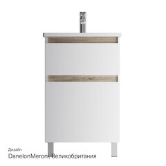 Тумба под раковину AM.PM X-Joy 55 см напольная дерево/белая (M85AFSX0552WG) - фото 5